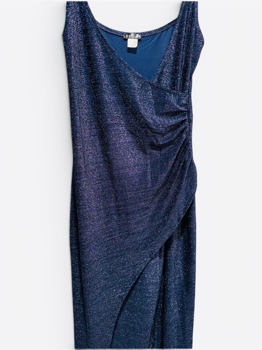 VENUS Blue Sparkle Wrap Jumpsuit - Picture 4 of 10